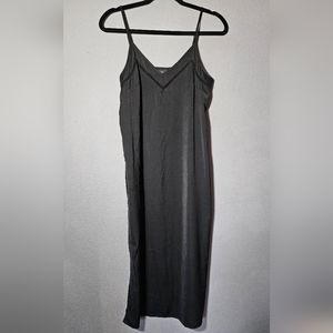 Mossimo Straps Long Maxi Black Dress Size XS